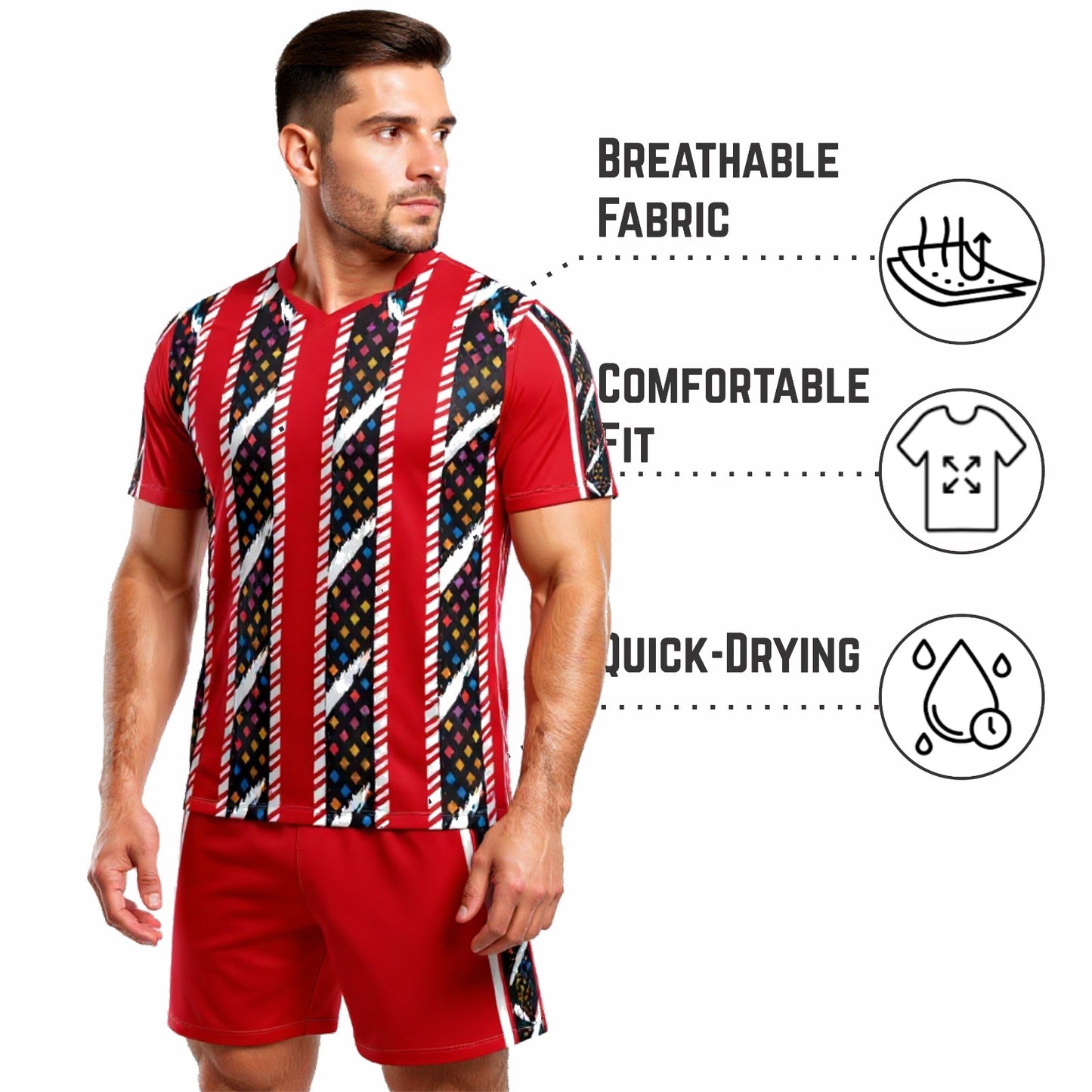 Ronex Soccer Kit RC-749 – African Traditional Design | Full Team Combo Set of 15 (Adult)