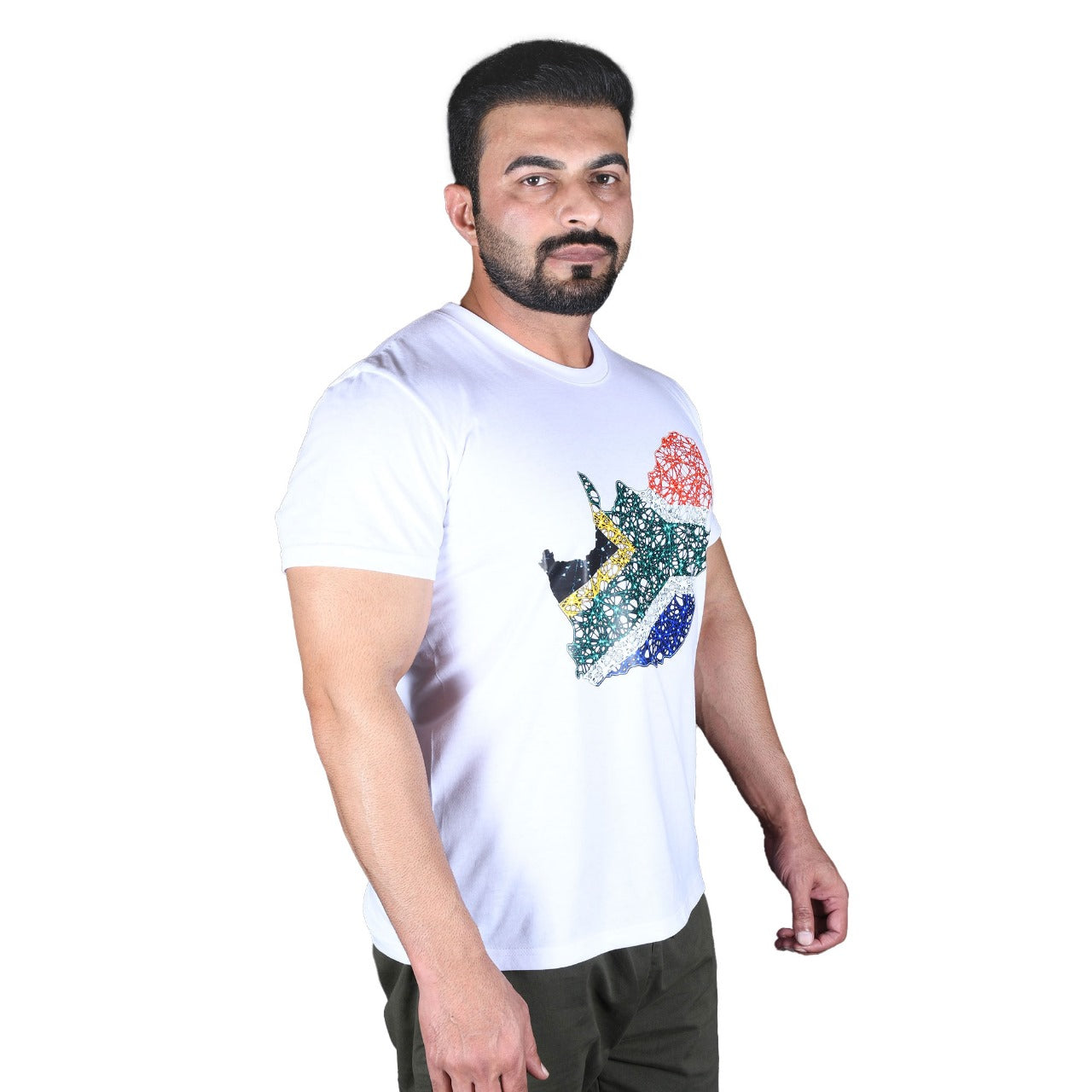 South African Map Round-Neck Supporters T-Shirt Unisex