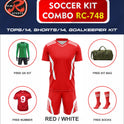 RC-748 Soccer Kit – Full Team Combo Set of 15 | Numbered Tops, Goalkeeper Kit, Socks & Bag | Pre-Junior, Youth & Adult Sizes Available