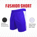 Ronex Fashion Training Shorts with Hidden-Zip Side Pockets