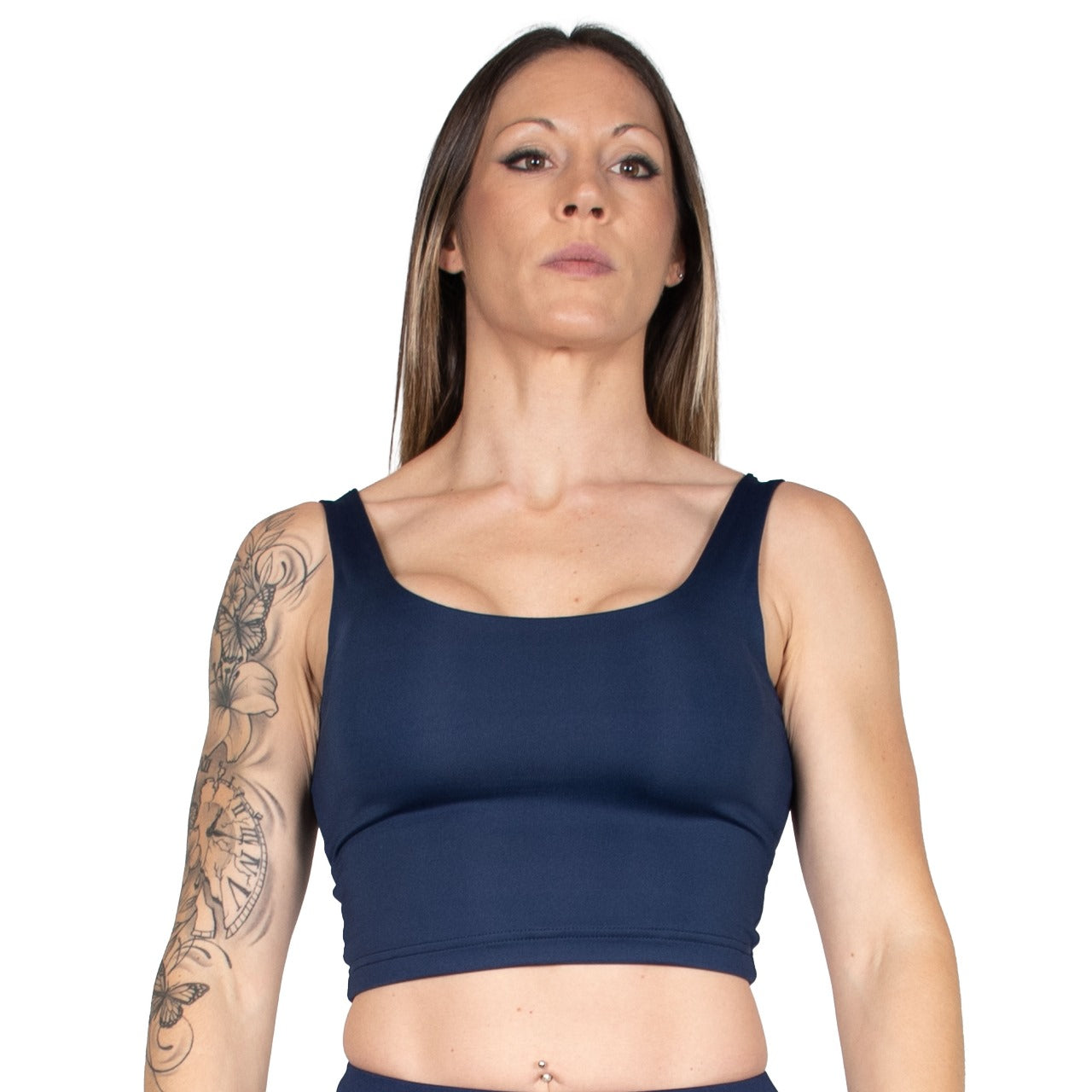 Ronex Women's Crop Tank Top Gym Workout Athletic Yoga Excercise