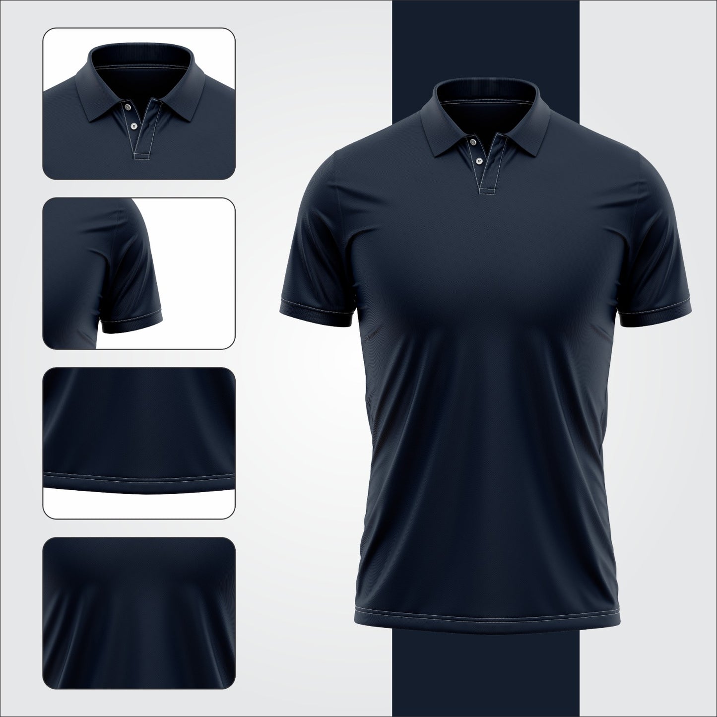 Ronex Plain Golf Shirt RC-1722 – Breathable & Quick Dry Performance Wear