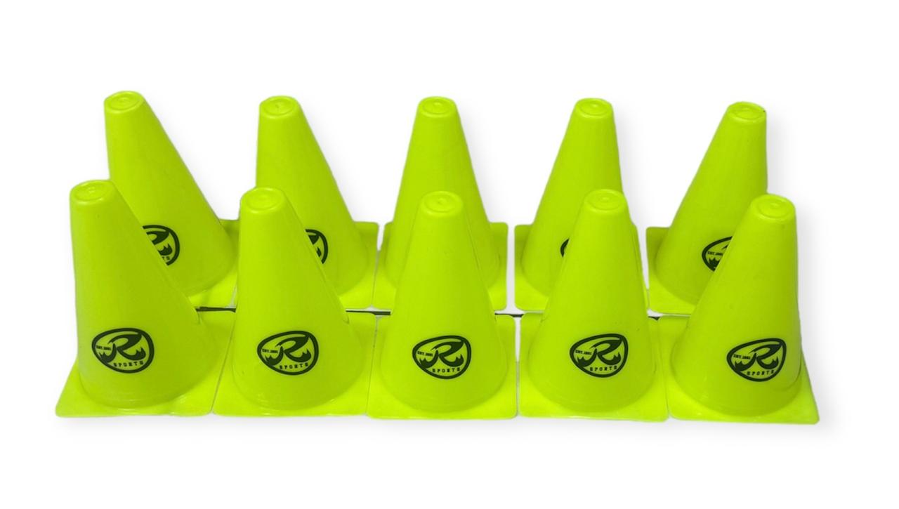 Ronex Agility Training Sport Cone Pack of 10 15cm/6 inch
