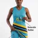 RONEX RC-912 Sublimated Netball Dress Set (10 Pack) – Adult Kit with Removable Position Patches (Front & Back)