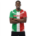 Mexico Flag Sublimation T-Shirt – Mexican Tricolor Graphic Tee – Short Sleeve Patriotic Sports Shirt