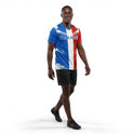 France Flag Sublimation T-Shirt – French Tricolor Graphic Tee – Short Sleeve Patriotic Sports Shirt
