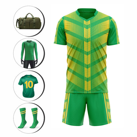 Ronex RC-750 Soccer Kit – New Sublimation Design | Full Team Combo Set of 15 (Adult Size)