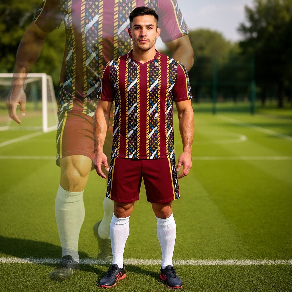 Ronex Soccer Kit RC-749 – African Traditional Design | Full Team Combo Set of 15 (Adult)