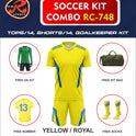 RC-748 Soccer Kit – Full Team Combo Set of 15 | Numbered Tops, Goalkeeper Kit, Socks & Bag | Pre-Junior, Youth & Adult Sizes Available