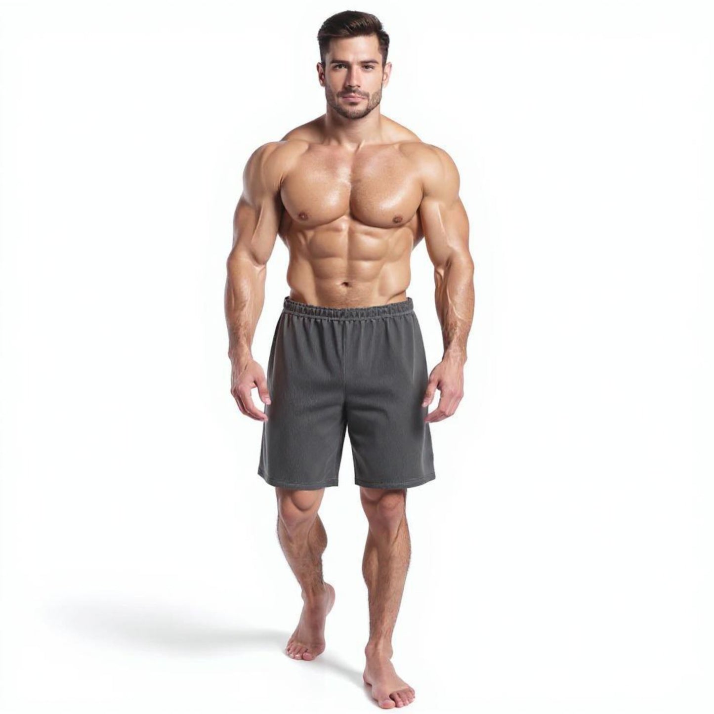 Ronex Jacquard Training Shorts - Breathable Quick-Dry with Pockets