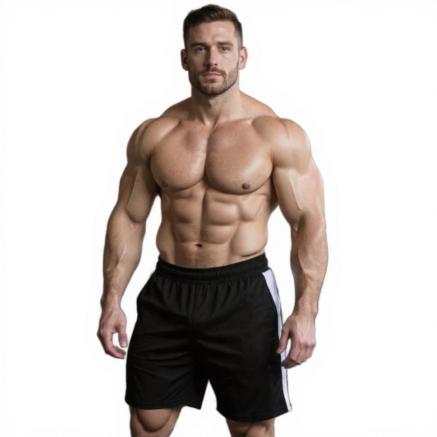 Ronex Fashion Training Shorts with Hidden-Zip Side Pockets