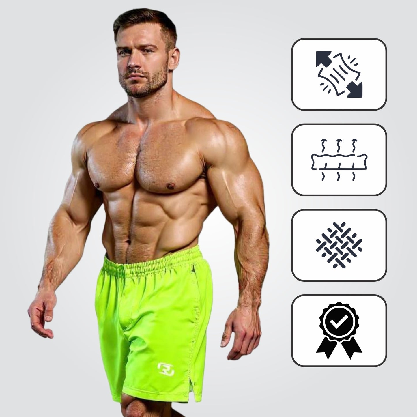 Ronex Sleek Micro-Stretch Shorts – Lightweight, Flexible & Stylish Activewear