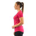 Ronex Women's Melange T-Shirt  Short Sleeve Fitness Workout Top,Dry Fit T-Shirt - Stretchy, Breathable, Athletic Top for Yoga, Running & Gym
