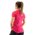 Ronex Women's Melange T-Shirt  Short Sleeve Fitness Workout Top,Dry Fit T-Shirt - Stretchy, Breathable, Athletic Top for Yoga, Running & Gym