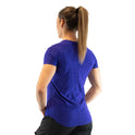 Ronex Women's Melange T-Shirt  Short Sleeve Fitness Workout Top,Dry Fit T-Shirt - Stretchy, Breathable, Athletic Top for Yoga, Running & Gym