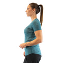Ronex Women's Melange T-Shirt  Short Sleeve Fitness Workout Top,Dry Fit T-Shirt - Stretchy, Breathable, Athletic Top for Yoga, Running & Gym