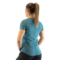 Ronex Women's Melange T-Shirt  Short Sleeve Fitness Workout Top,Dry Fit T-Shirt - Stretchy, Breathable, Athletic Top for Yoga, Running & Gym