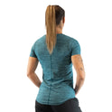 Ronex Women's Melange T-Shirt  Short Sleeve Fitness Workout Top,Dry Fit T-Shirt - Stretchy, Breathable, Athletic Top for Yoga, Running & Gym