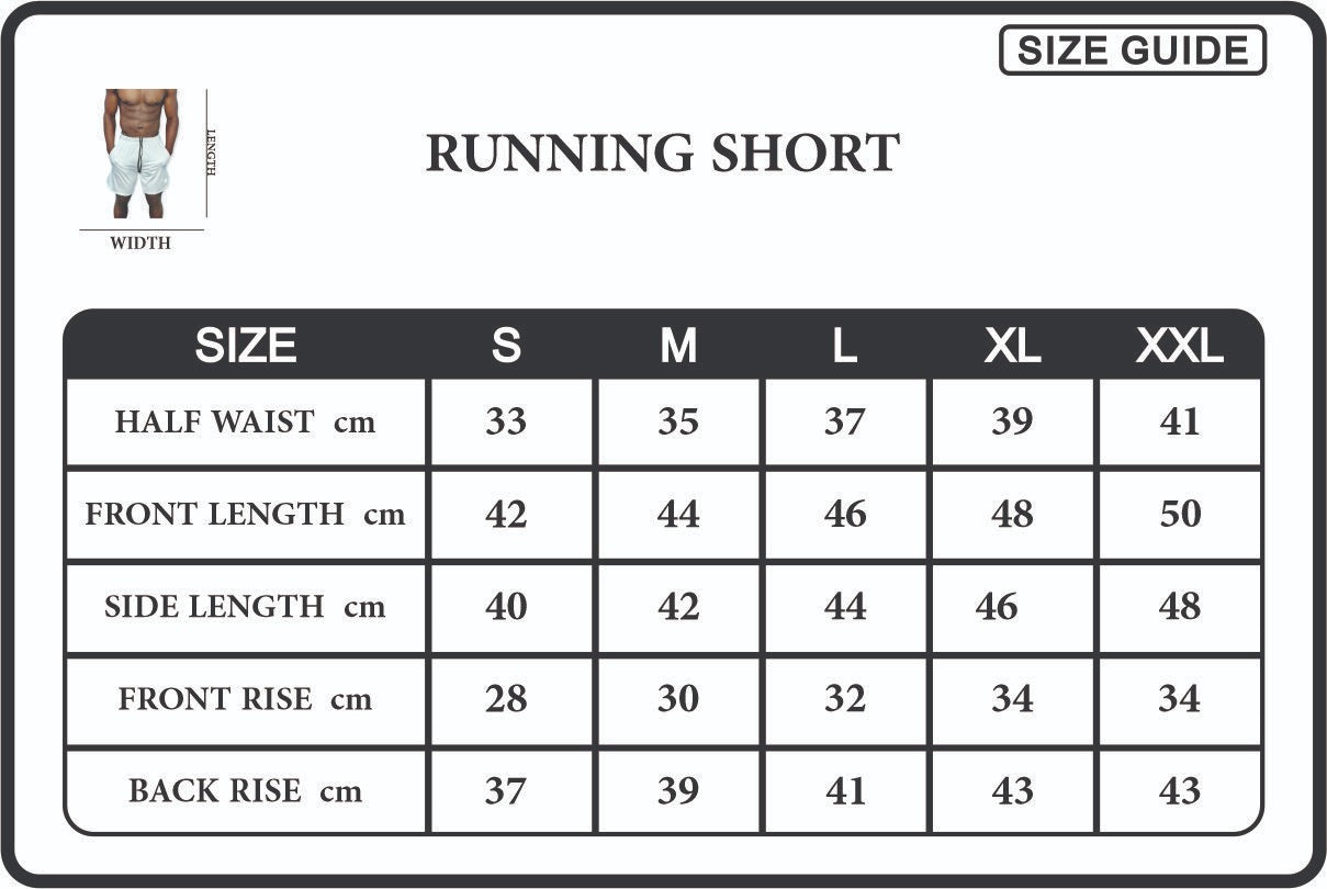 Ronex Ultrasoft Polyester Running/Training Shorts
